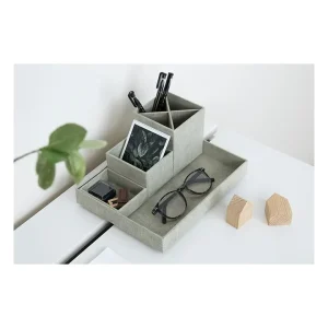 BigsoBox 4tlg. Set: Desktop-Organizer „Lena“ In Beige 30