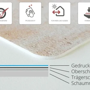 Cover-your-desk.de Schreibtischunterlage „abc Muster“ In Bunt (L)60 X (B)40 10