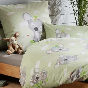Erwin Müller Kinder-Bettwäsche „Koala“ In Grün-hellgrau 9