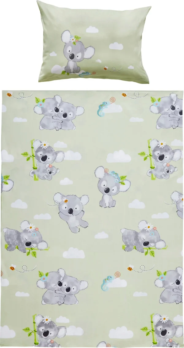 Erwin Müller Kinder-Bettwäsche „Koala“ In Grün-hellgrau 1