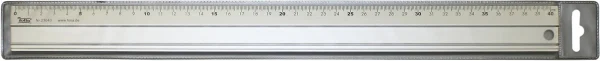 FOLIA Lineal Aluminium, 40 Cm, Mit Anti-Rutsch-Pads 1