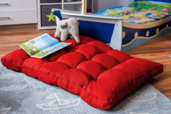 GMD Living Kuschelinsel, Bodenkissen BESTWIG 120 X 80 Cm In Farbe Rot 3