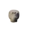 HappyHome Tierhocker Nilpferd In Grau – L68 X B35 X H36 Cm 13
