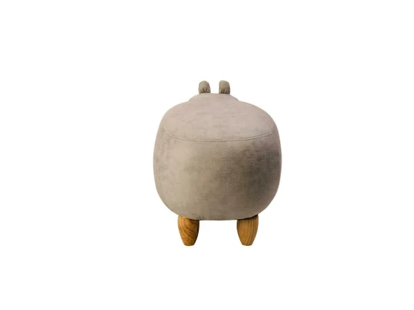 HappyHome Tierhocker Nilpferd In Grau – L68 X B35 X H36 Cm 6