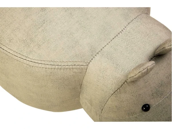 HappyHome Tierhocker Nilpferd In Grau – L68 X B35 X H36 Cm 7