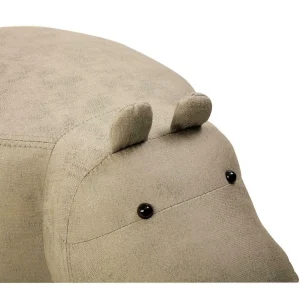 HappyHome Tierhocker Nilpferd In Grau – L68 X B35 X H36 Cm 23