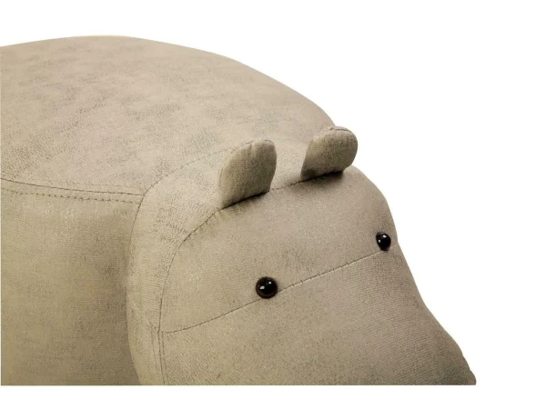 HappyHome Tierhocker Nilpferd In Grau – L68 X B35 X H36 Cm 8