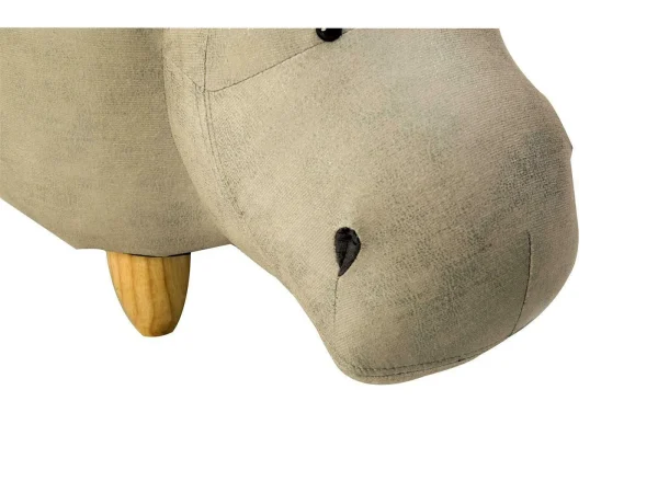 HappyHome Tierhocker Nilpferd In Grau – L68 X B35 X H36 Cm 9