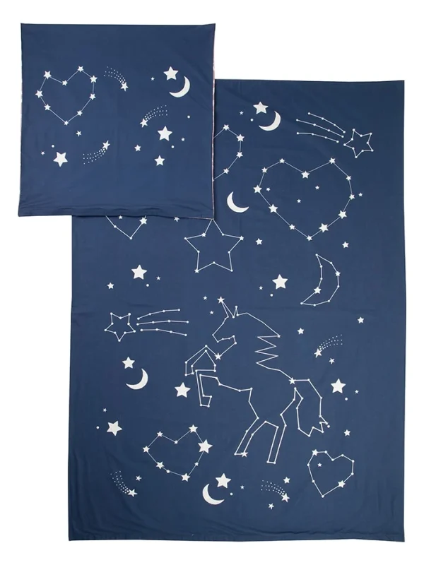Lamino Bettwäsche-Set In Blau/ Rosa 5