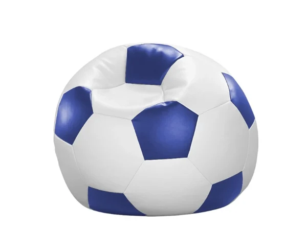 Linke Licardo Sitzkissen Sitzsack Für Kleine Und Große Fußballfans In Weiß/blau 1