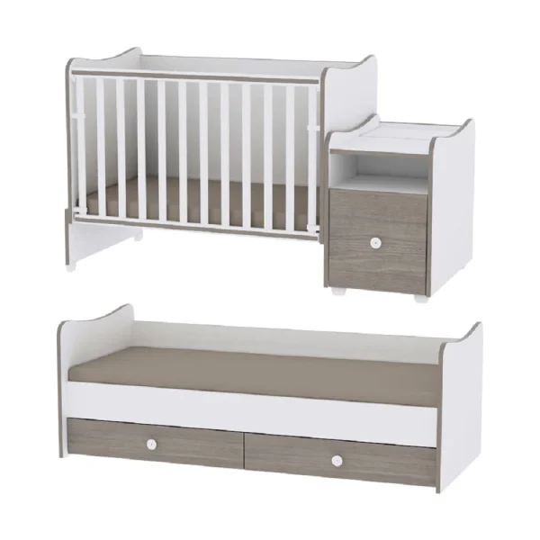 Lorelli Babybett Trend Plus NEW 4 In 1 In Natur 5