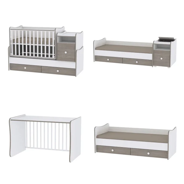 Lorelli Babybett Trend Plus NEW 4 In 1 In Natur 6