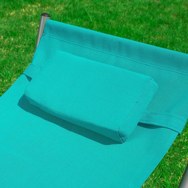 SoBuy Schaukelliege In Blau – (B)127 X (H)47 X (T)62cm 6