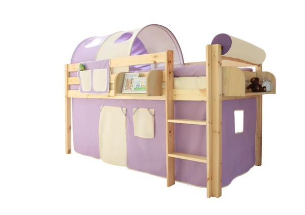 Ticaa Hochbett Malte In Lila-Beige 1